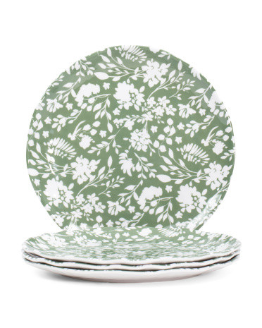 Set Of 4 Melamine Dinner Plates | TJ Maxx