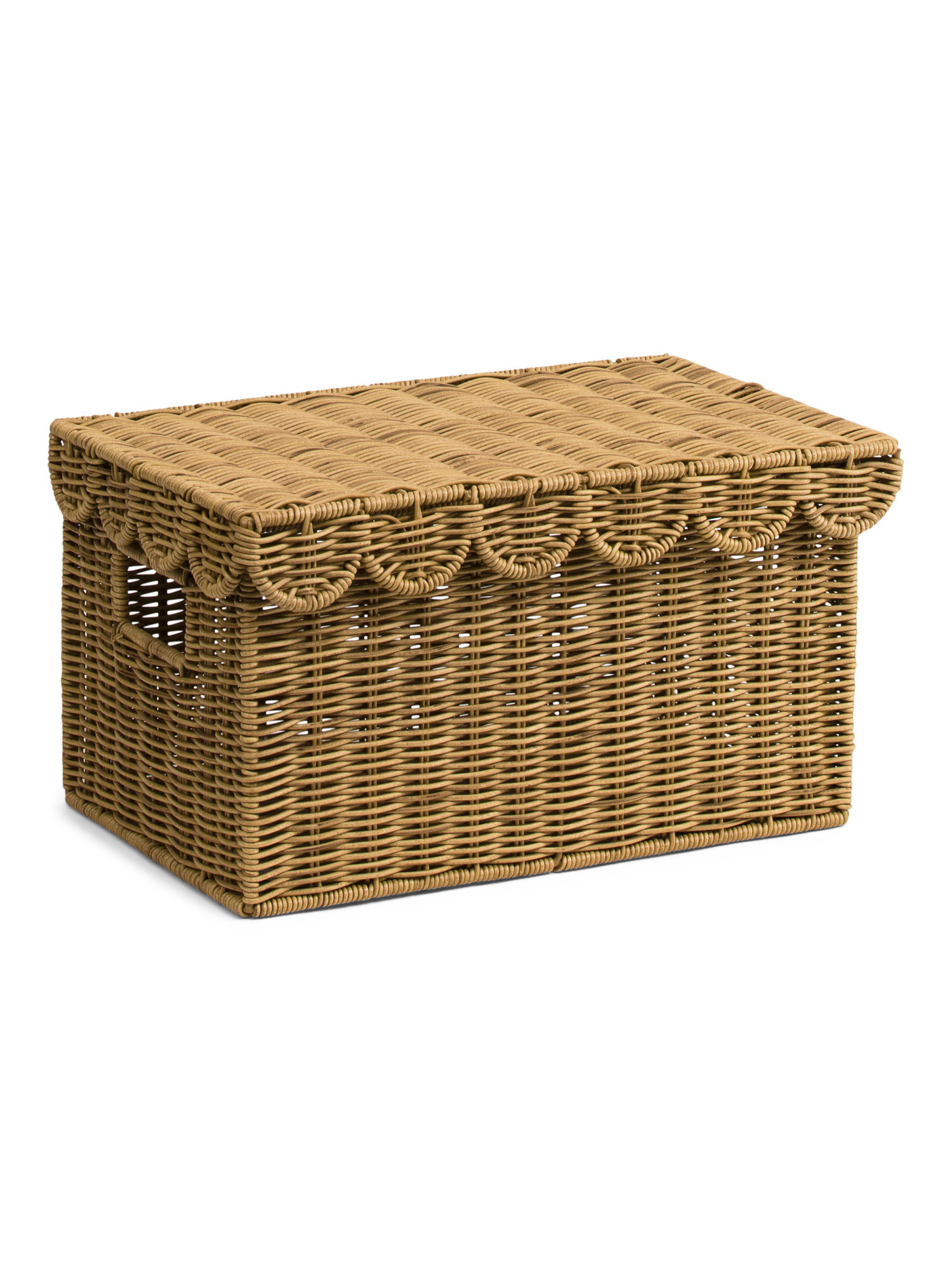 Resin Small Bin With Scalloped Rim | TJ Maxx