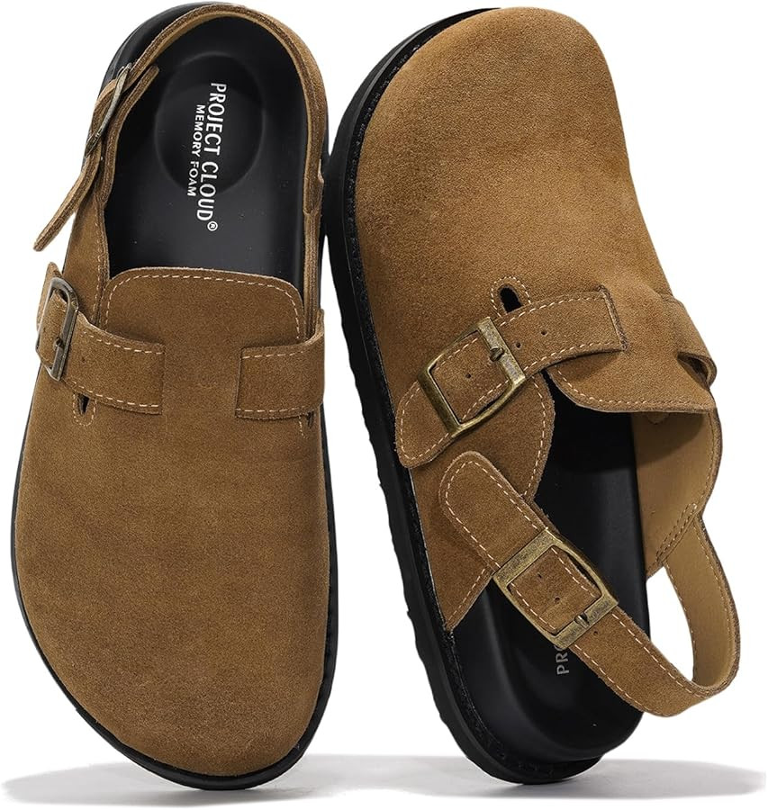 Project Cloud Genuine Leather Clogs for Women – Backstrap Women's Mules & Clogs with Memory Foa... | Amazon (US)
