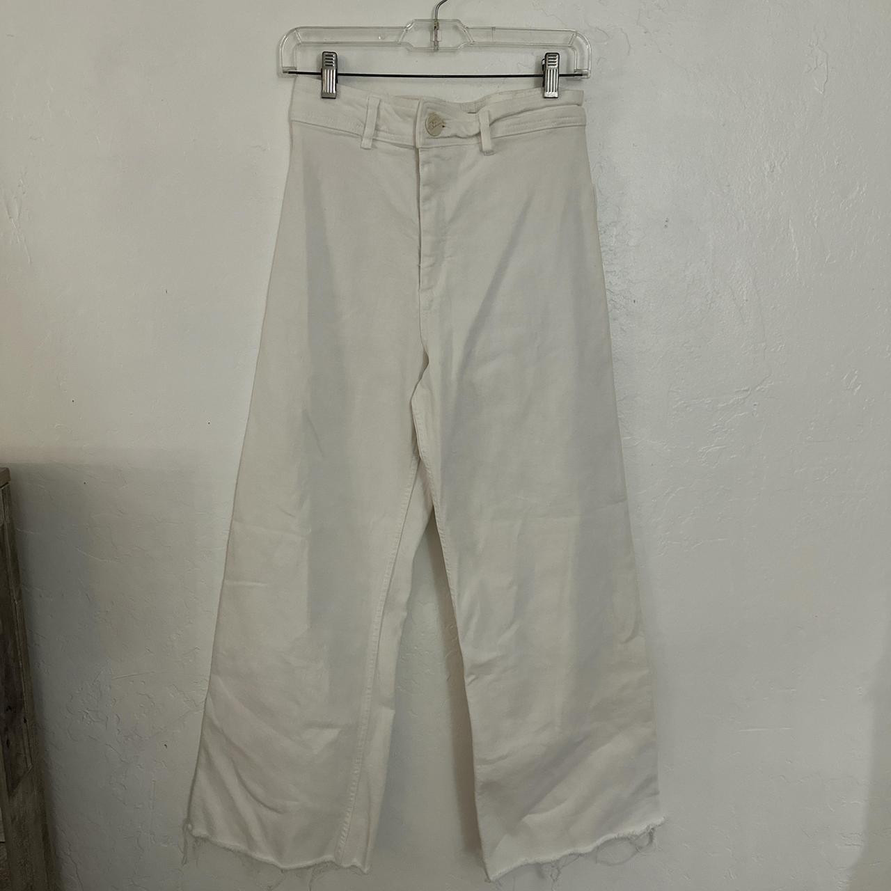 Zara Women's Jeans - White - 8 | Depop US
