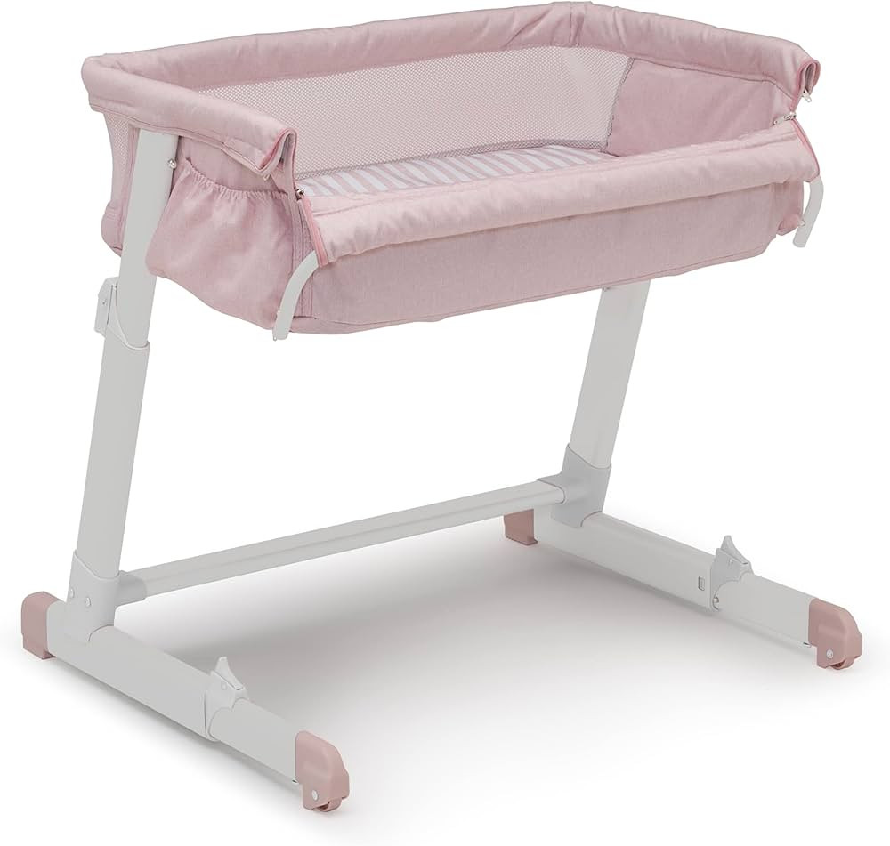 babyGap by Delta Children Whisper Bedside Bassinet Sleeper with Breathable Mesh and Adjustable He... | Amazon (US)