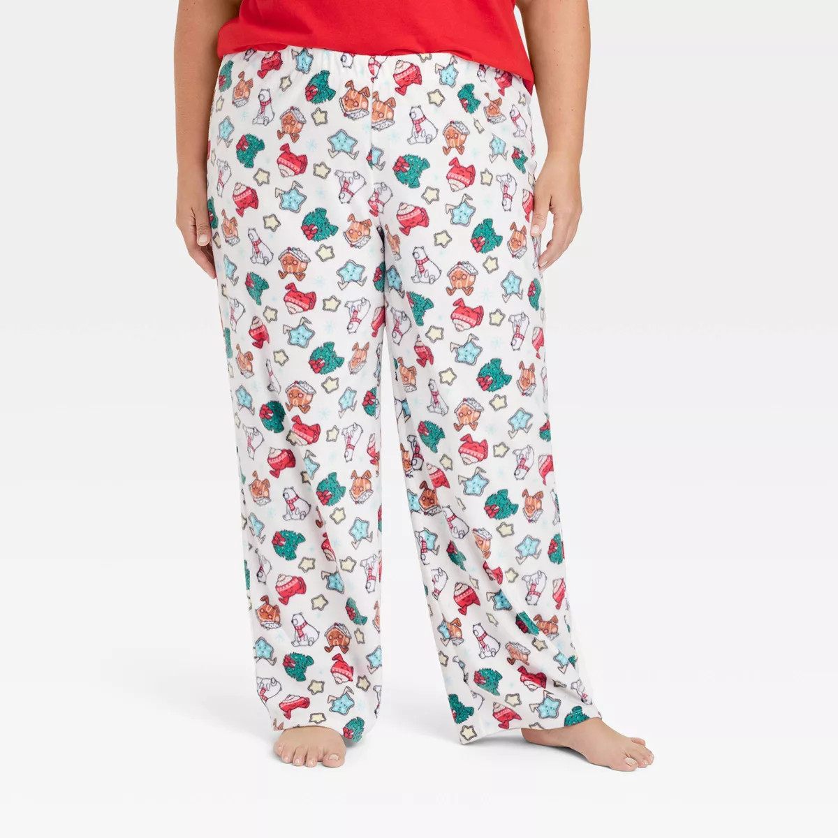 Women's Holiday Treats Print Microfleece Holiday Matching Family Pajama Pants - Wondershop™ Whi... | Target