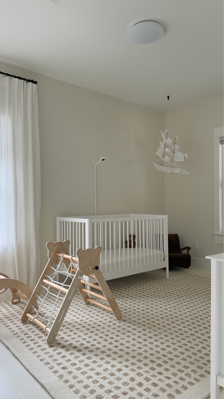 slowly turning our baby’s nursery into the vintage coastal boys room of my dreams 🐋✨ #toddler #boymom #nurserydecor #nurseryinspo #toddlerroom