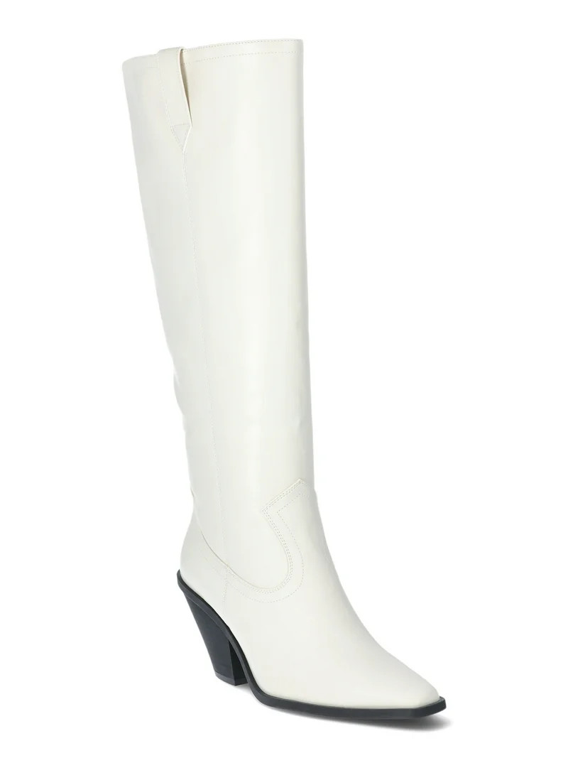 Scoop Women’s Faux Leather Tall Western Boots, Sizes 6-11 | Walmart (US)