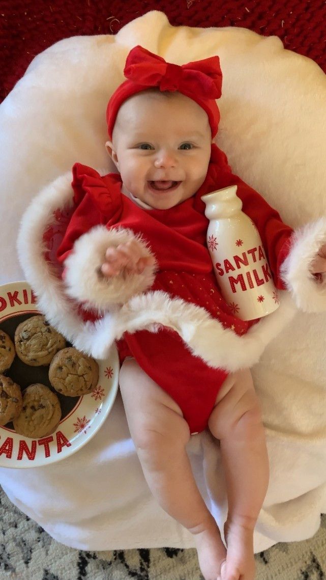 Cutest little ms clause I ever did see 🥰✨🎄🍪🥛♥️ obsessed with this outfit and photoshoot i did when Sophia was a newborn! 🥺🥰 #babychristmasoutfit #babysfirstchristmas #christmasoutfit 

#LTKBaby #LTKmomlife #LTKHoliday