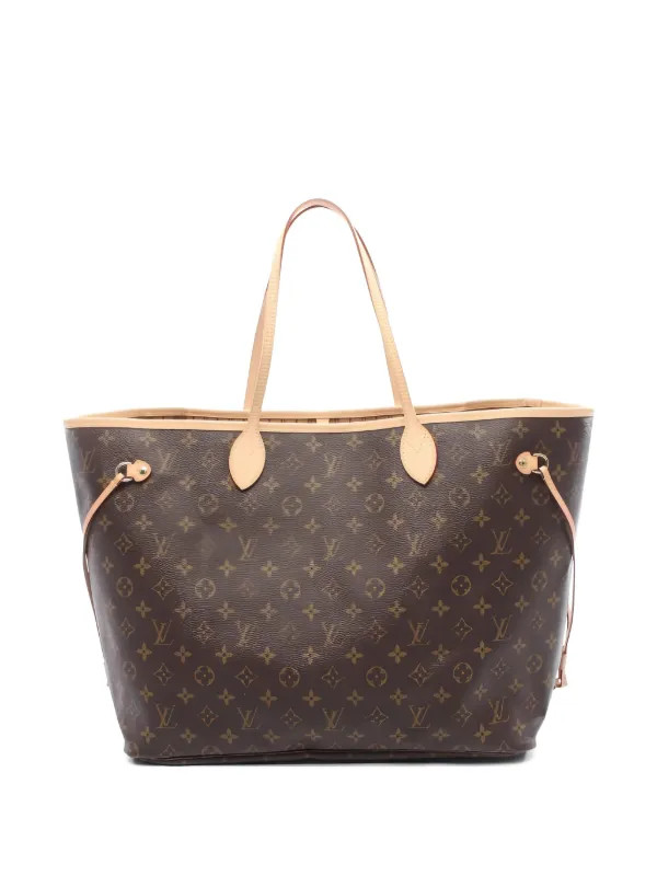 Louis Vuitton Pre-Owned 2007 GM Neverfull Monogram Tote Bag | Brown | FARFETCH UK | Farfetch Global