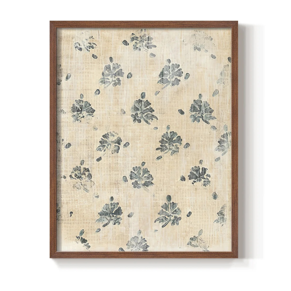 Vintage Blockprint II in Paper Solid Wood 11 x 14 Framed Print | Walmart (US)