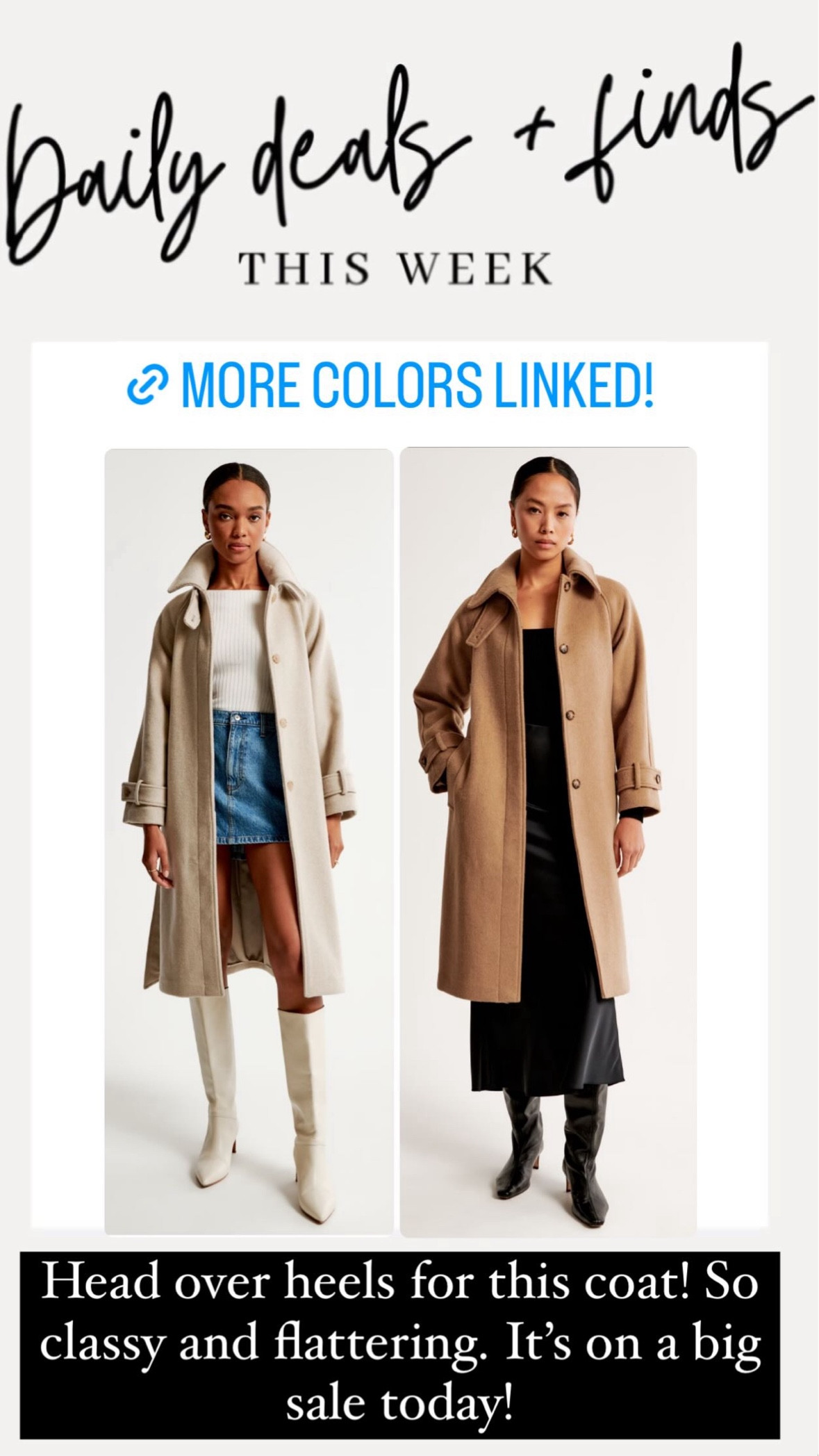 I’m obsessed with these gorgeous dress coats on a major sale at Abercrombie! 

#LTKsalealert #LTKstyletip #LTKfindsunder100