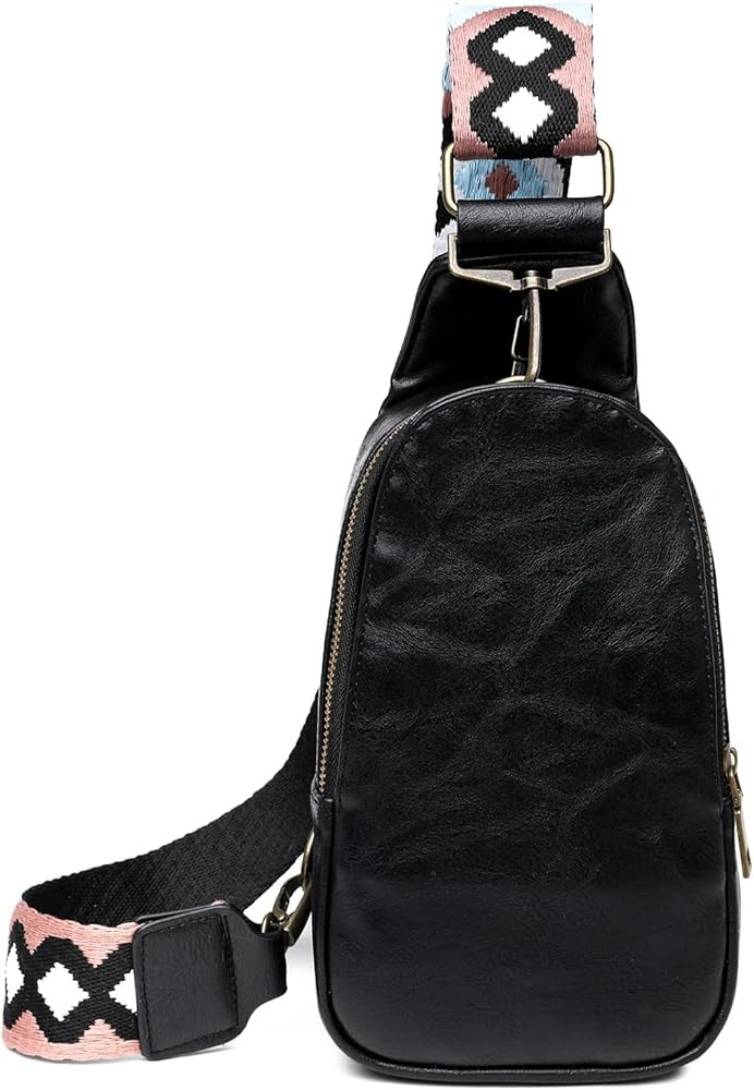 CAIAQAZY Sling Bag for Women, PU Leather Sling Bag Small Crossbody Sling Backpack Multipurpose Ch... | Amazon (US)