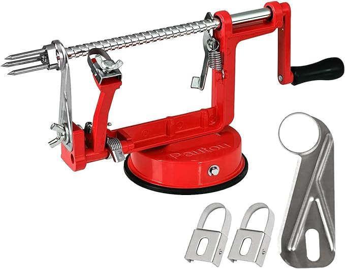 Apple Peeler, Slicer Corer Potato Peelers 3 In 1, Stainless Steel Heavy Duty with Suction Cup Bas... | Amazon (US)