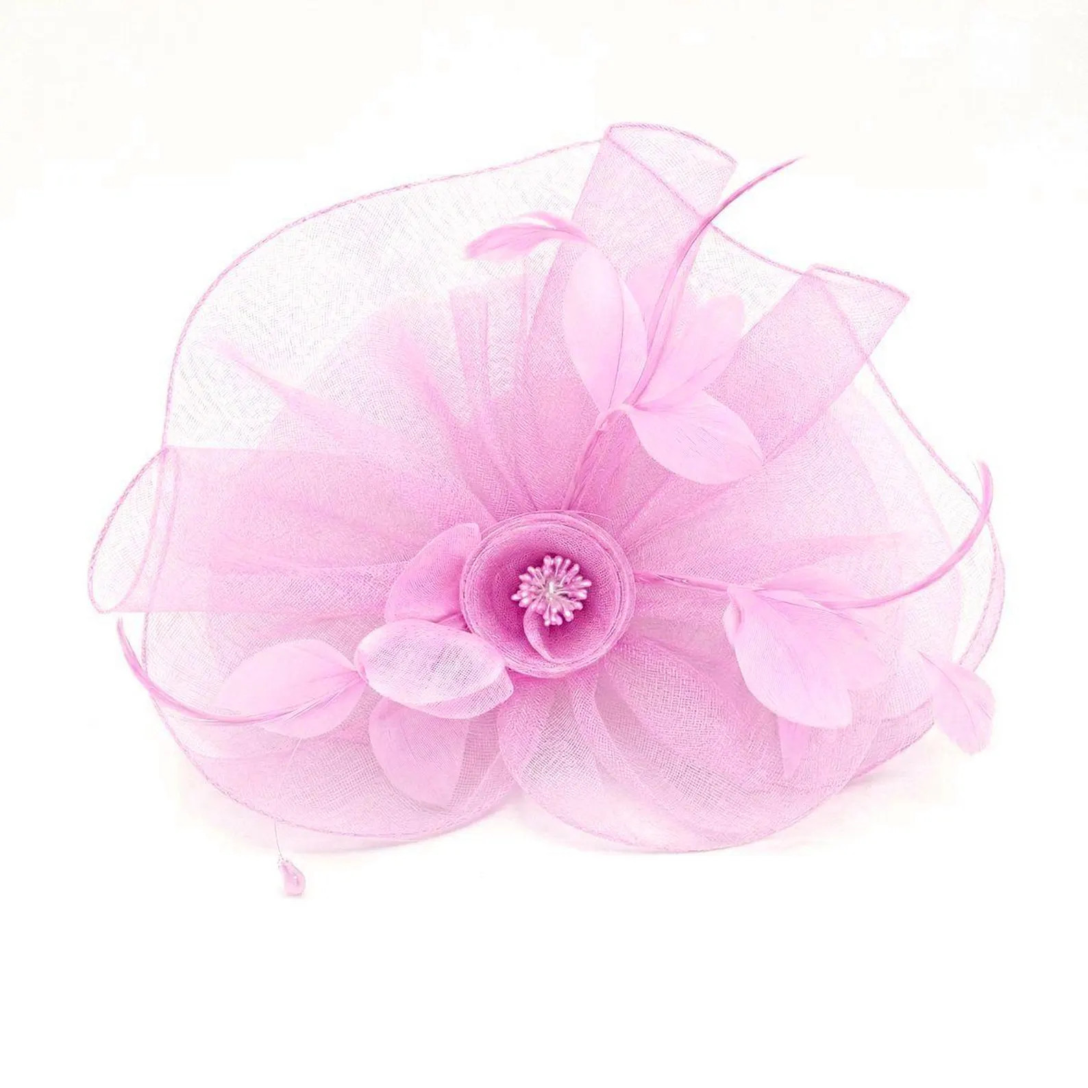 Kentucky Derby Fascinator with Jaw Clip, Gatsby Style Floral Headpiece, Organza Wedding Tea Party... | Etsy (Global)