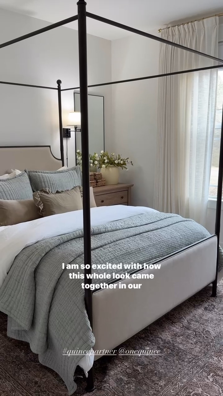 Light and airy spring bedding refresh in our guest room! Loved trying some new soft colors in this space 🤍

#LTKSeasonal #LTKmorningroutine #LTKHome