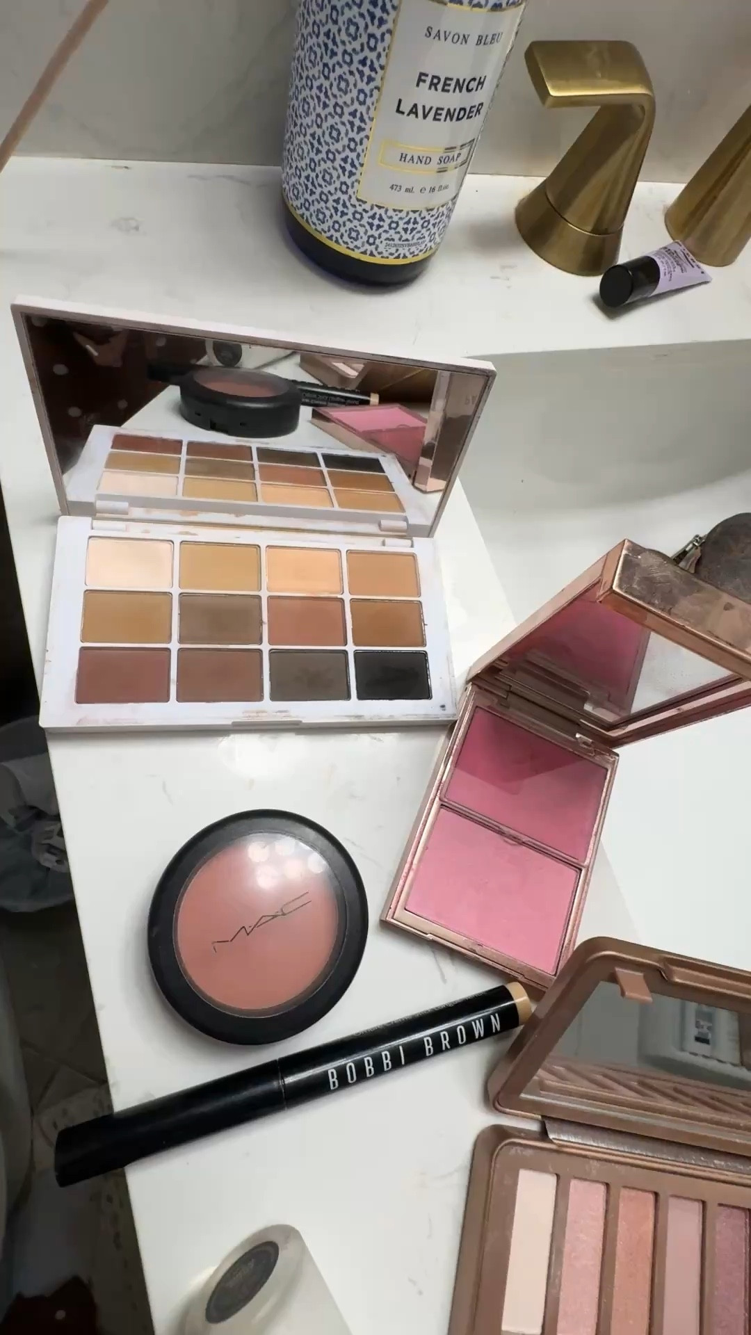 When applying your makeup a simple trick that makes it look professionally done, is to stay in the same tonal family.
If you have warm shades on your eyes, you want to be certain that the rest of your products are warm toned as well. Putting cool and warm tones on at the same time causes a clashing of color right on your face. That will cause more sallow skin and overall make your coloring look "off".

Spring refresh, makeup, palette, lips, skin , beauty 

#LTKdayinmylife #LTKgrwm #LTKBeauty