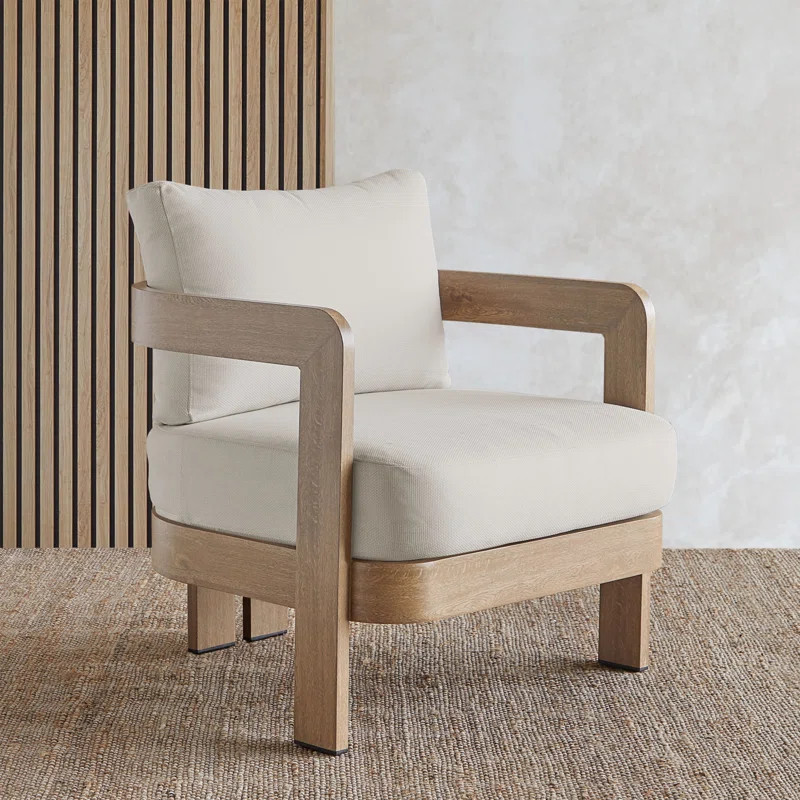 Arlo 30" Metal Outdoor Patio Chair with Sunbrella Cushions by Real Flame | Wayfair North America