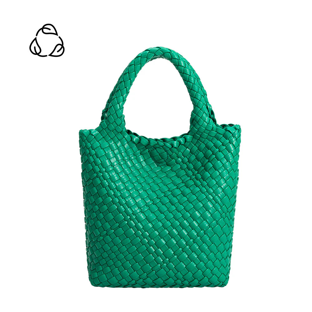 Eloise Green Recycled Vegan Tote Bag | Melie Bianco