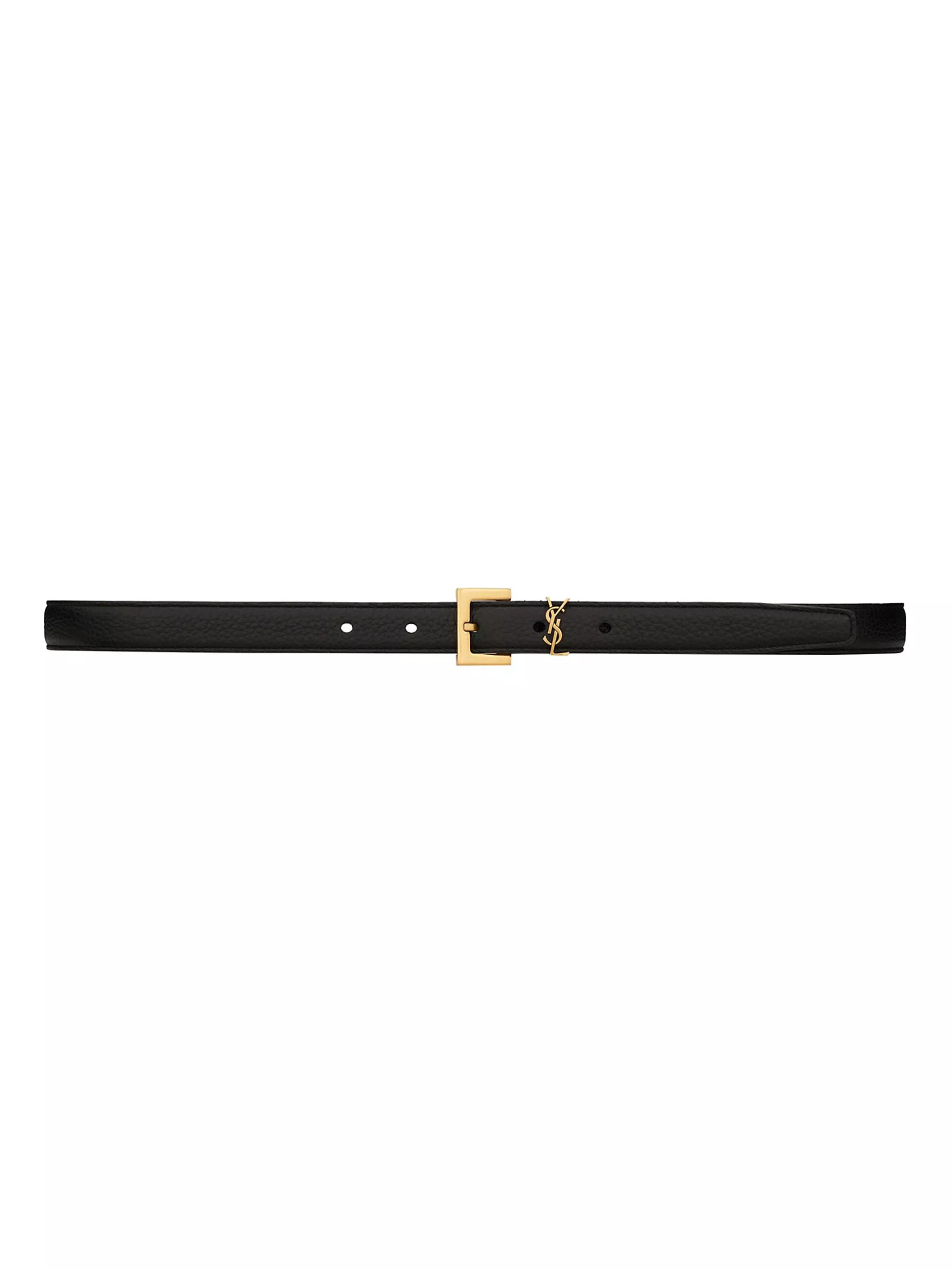 Monogram Leather Belt | Saks Fifth Avenue