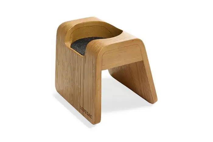 Lovesac - Sactionals Angled Side Drink Holder: Blonde | Lovesac