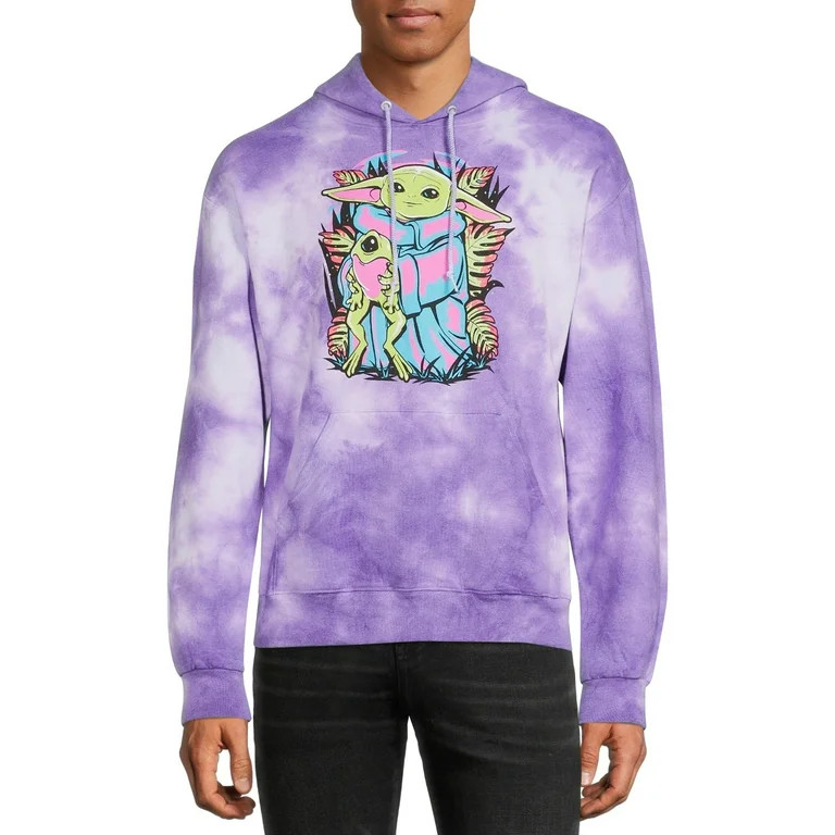 Baby Yoda Star Wars The Child Men's & Big Men's Tie Dye Hoodie Sweatshirt, Sizes S-3XL, Star Wars... | Walmart (US)