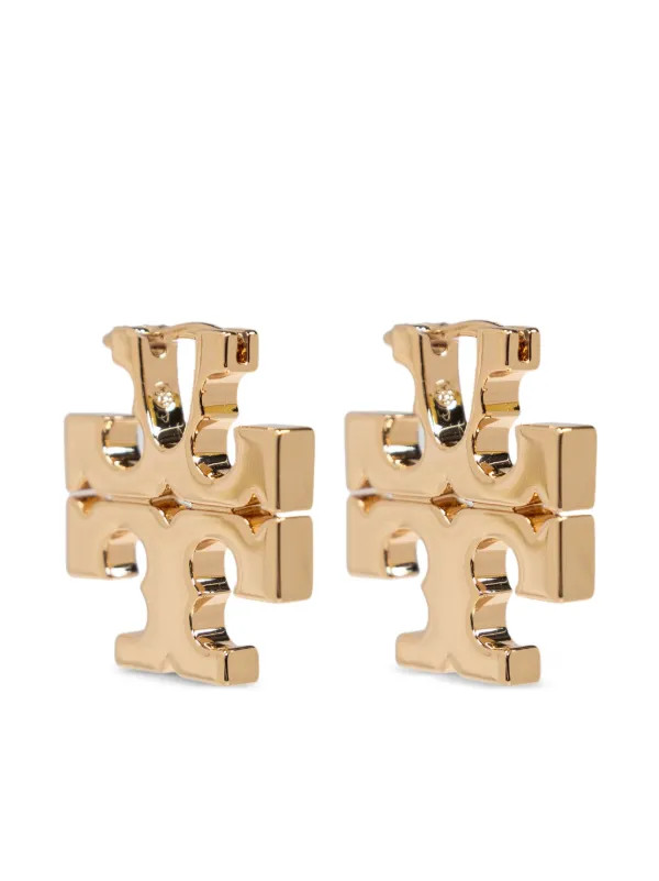 Tory Burch logo-sculpted Hoop Hearings | Gold | FARFETCH UK | Farfetch Global