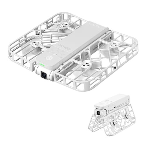 HOVERAir X1 Self-Flying Camera, Pocket-Sized Drone HDR Video Capture, Palm Takeoff, Intelligent Flight Paths, Follow-Me Mode, Foldable Action Camera with Hands-Free Control White (Standard) | Amazon (US)