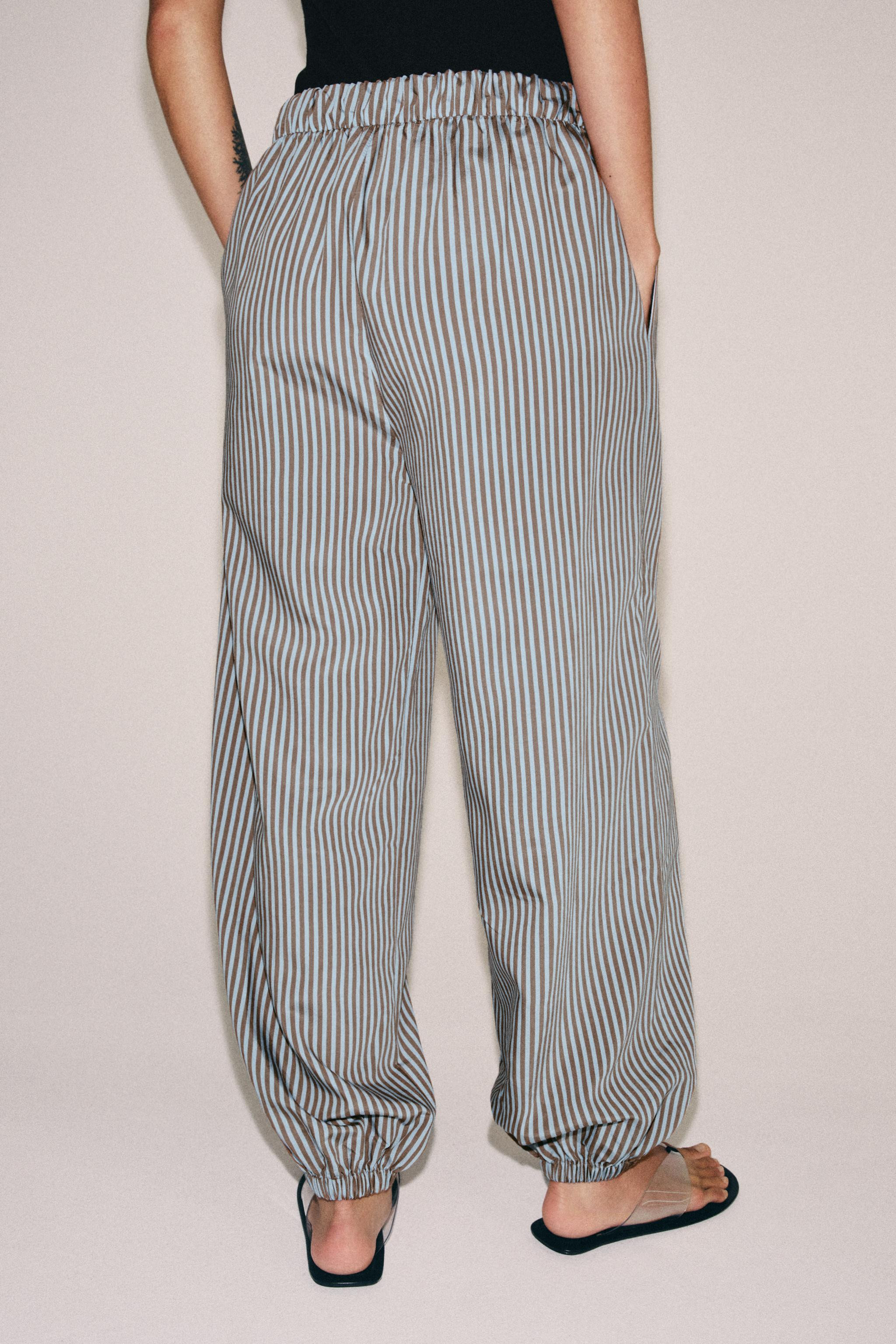 ZW COLLECTION STRIPED SAROUEL TROUSERS | Zara UK