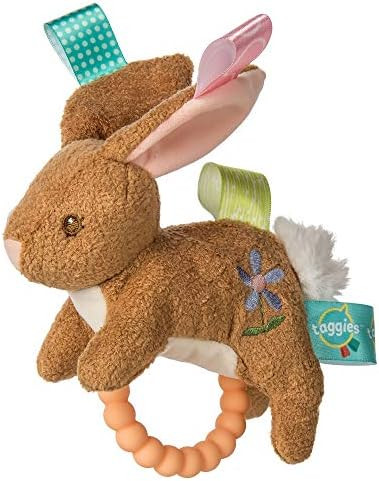 Taggies Teether Baby Rattle, 6", Harmony Bunny | Amazon (US)
