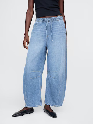 High Rise Pull-On Horseshoe Jeans | Gap (US)