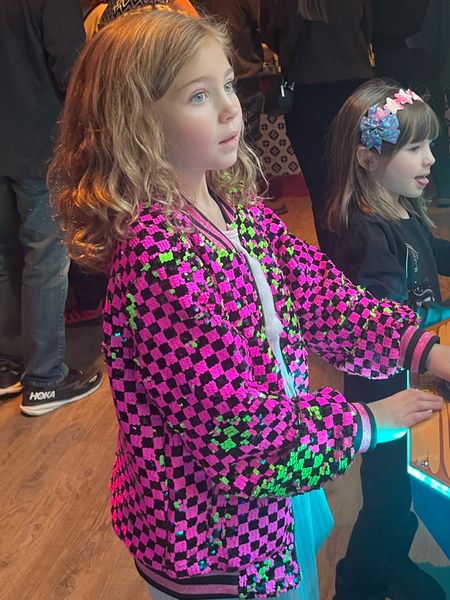 Coolest jacket ever. Sequins go from hot pink to lime green plus it lined with super soft cozy fabric  

#LTKkids #LTKfamily #LTKfindsunder100