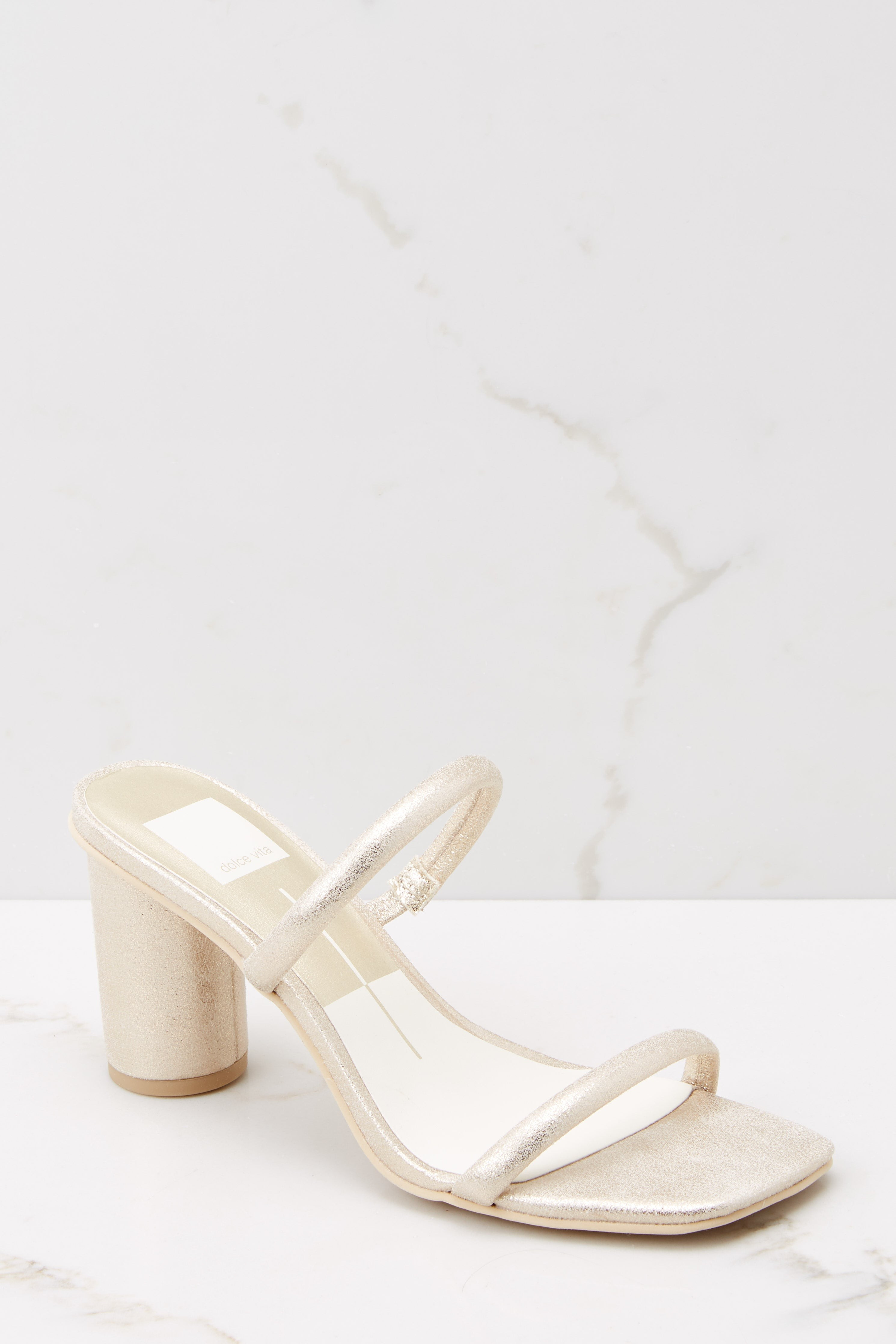 Noles Gold Metallica Stella Suede Heels | Red Dress 