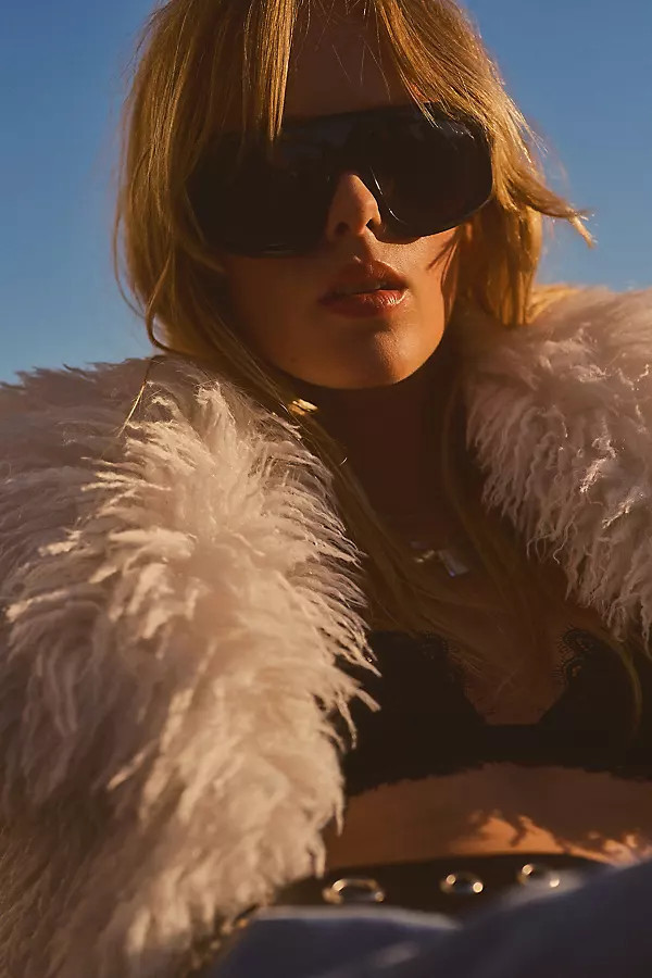 Anglo Flat-Top Wrapped Chain Sunglasses | Anthropologie (US)