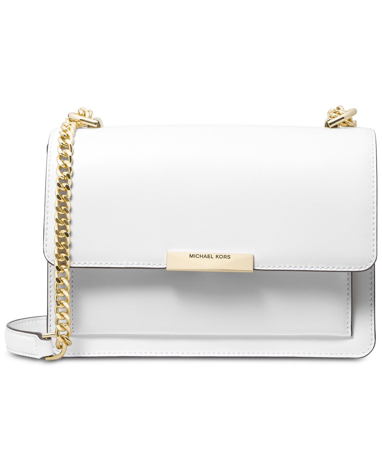 Michael Kors Jade Large Gusset Leather Shoulder Bag & Reviews - Handbags & Accessories - Macy's | Macys (US)