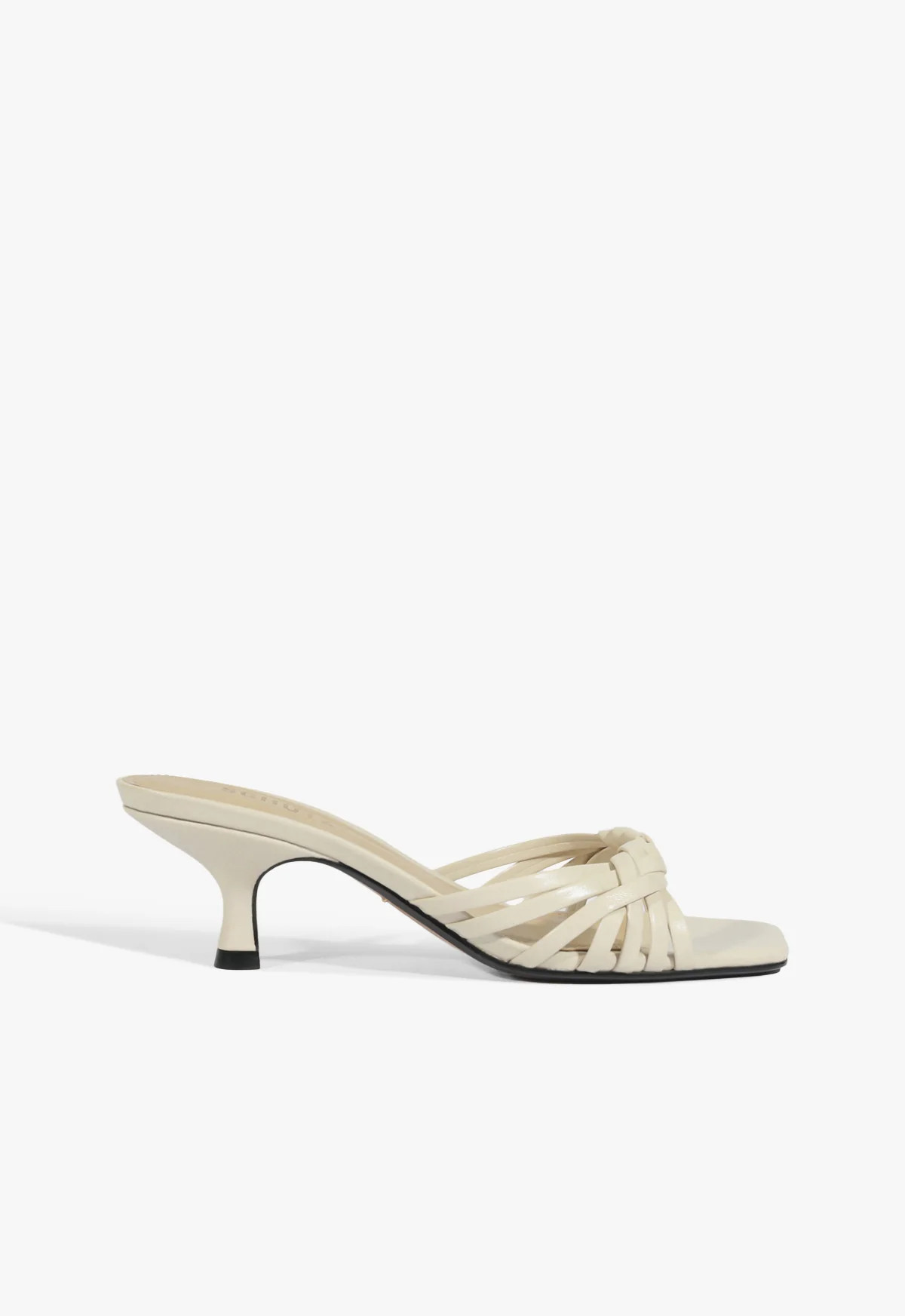Tara White Mid Stiletto Heel Sandal | Schutz (US)