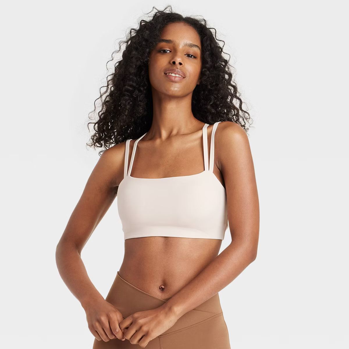 Women's Square Neck Strappy Sports Bra - JoyLab™ | Target