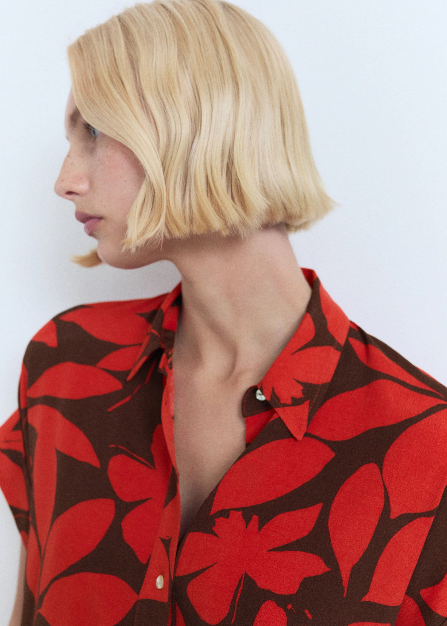 Printed short-sleeved shirt | Mango (US/MX/AU)