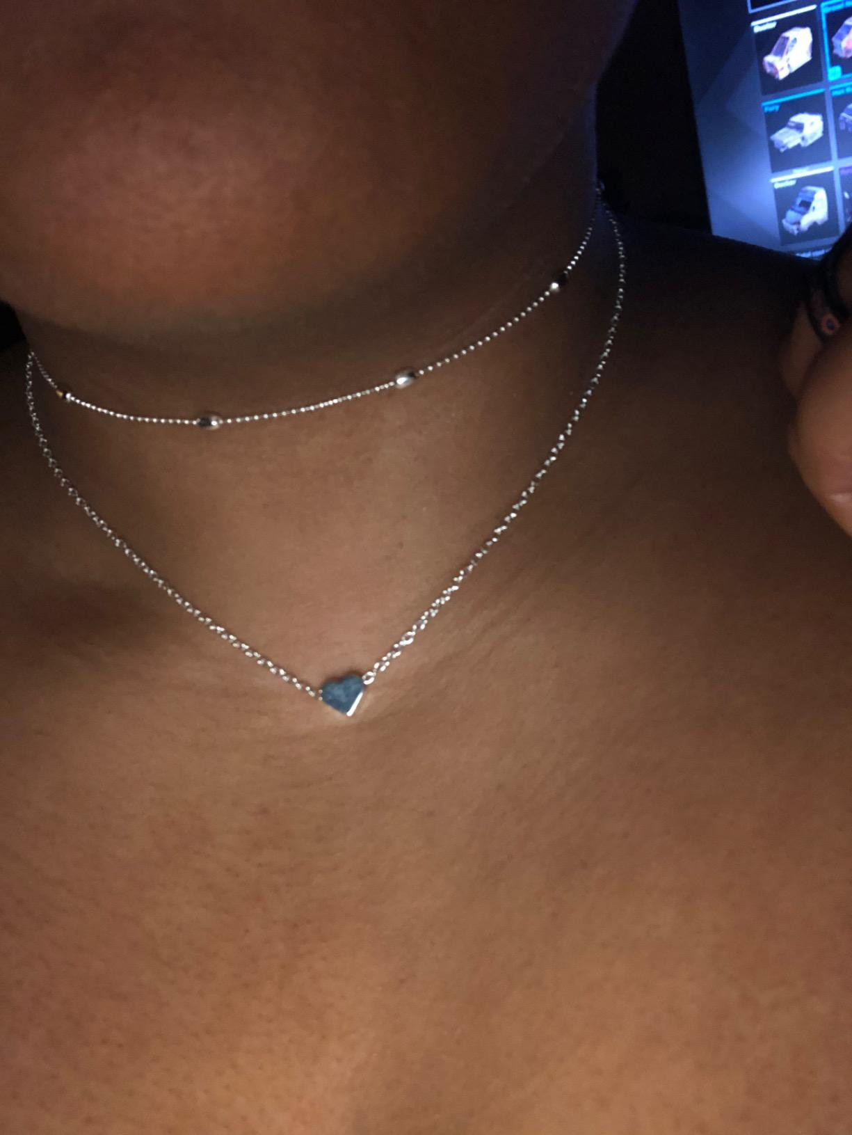 Tgirls Layered Copper Choker Necklaces Heart Pendant Necklaces Ball Collar Jewelry for Women and ... | Amazon (US)