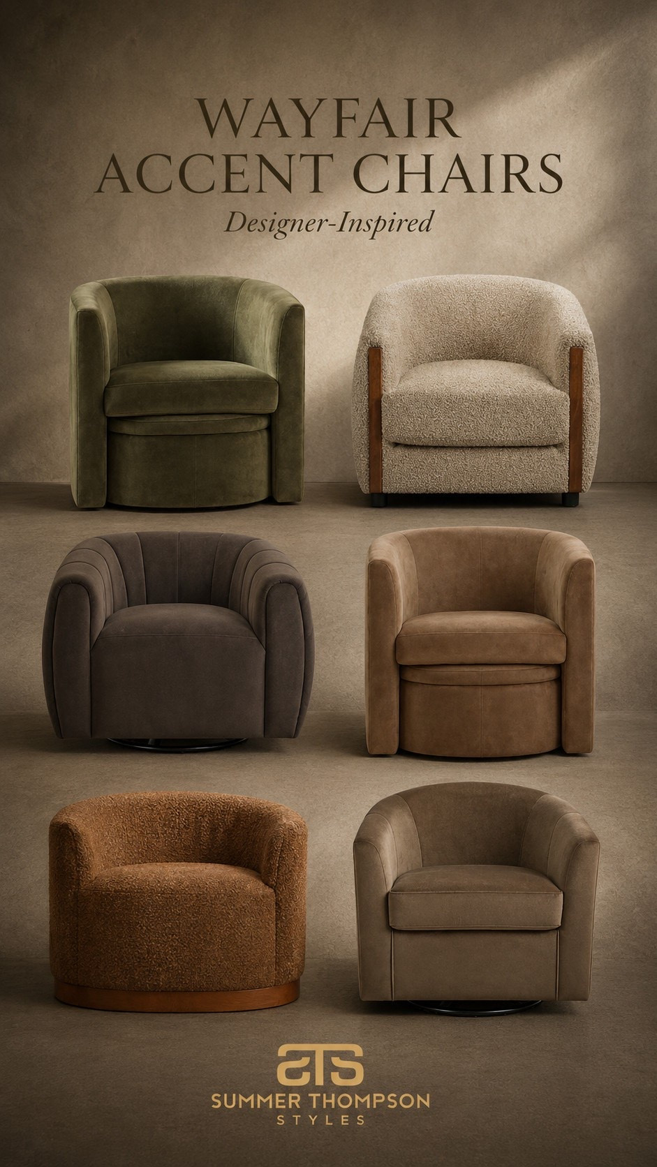 Best selling accent chairs on Wayfair that look have the designer touch!!


#wayfairhome #wayfair #accentchairs #livingroom #livingspace #organicmodern #luxeforless

#LTKHome #LTKdayinmylife #LTKSaleAlert