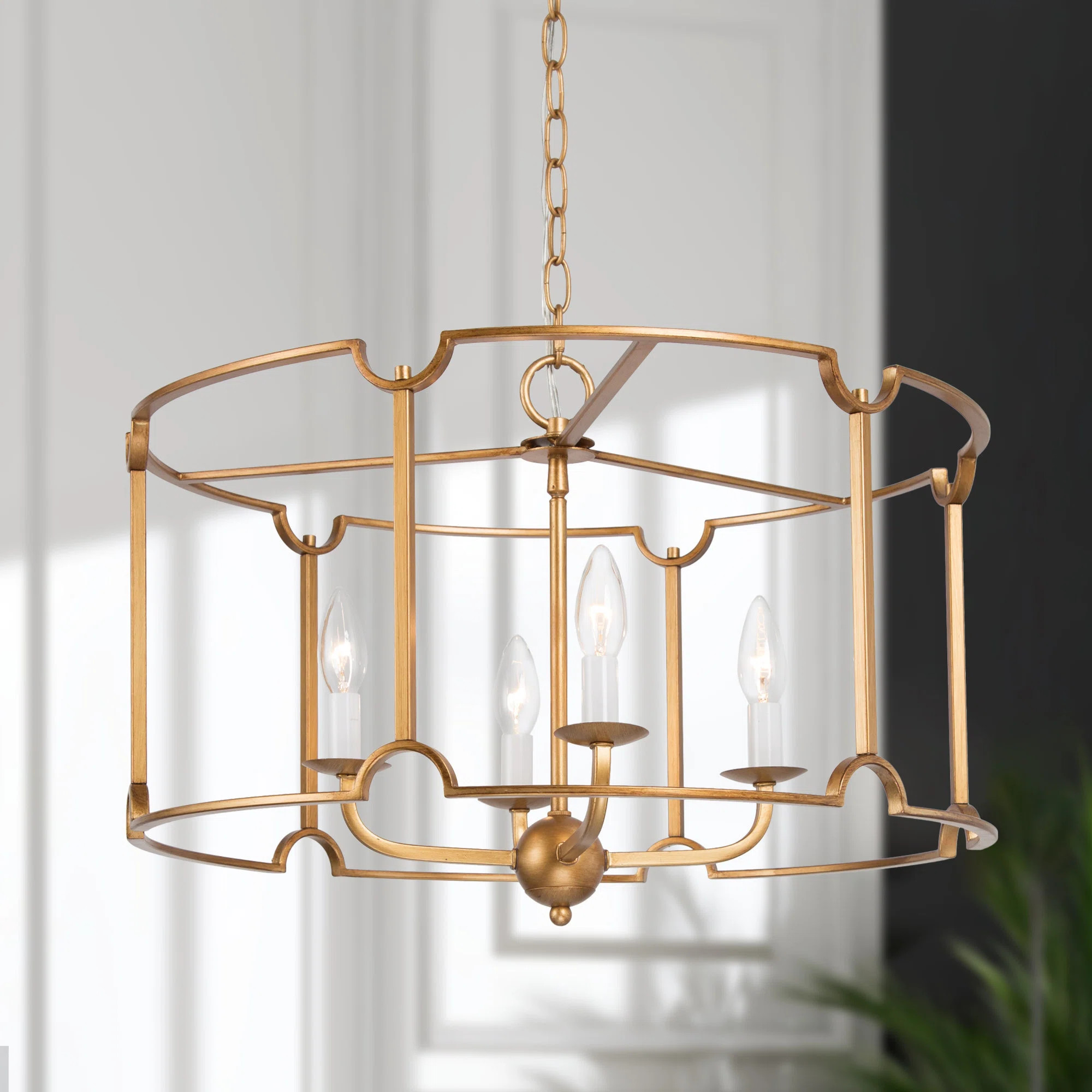 Parmer 4 - Light Candle Style Drum Chandelier | Wayfair North America