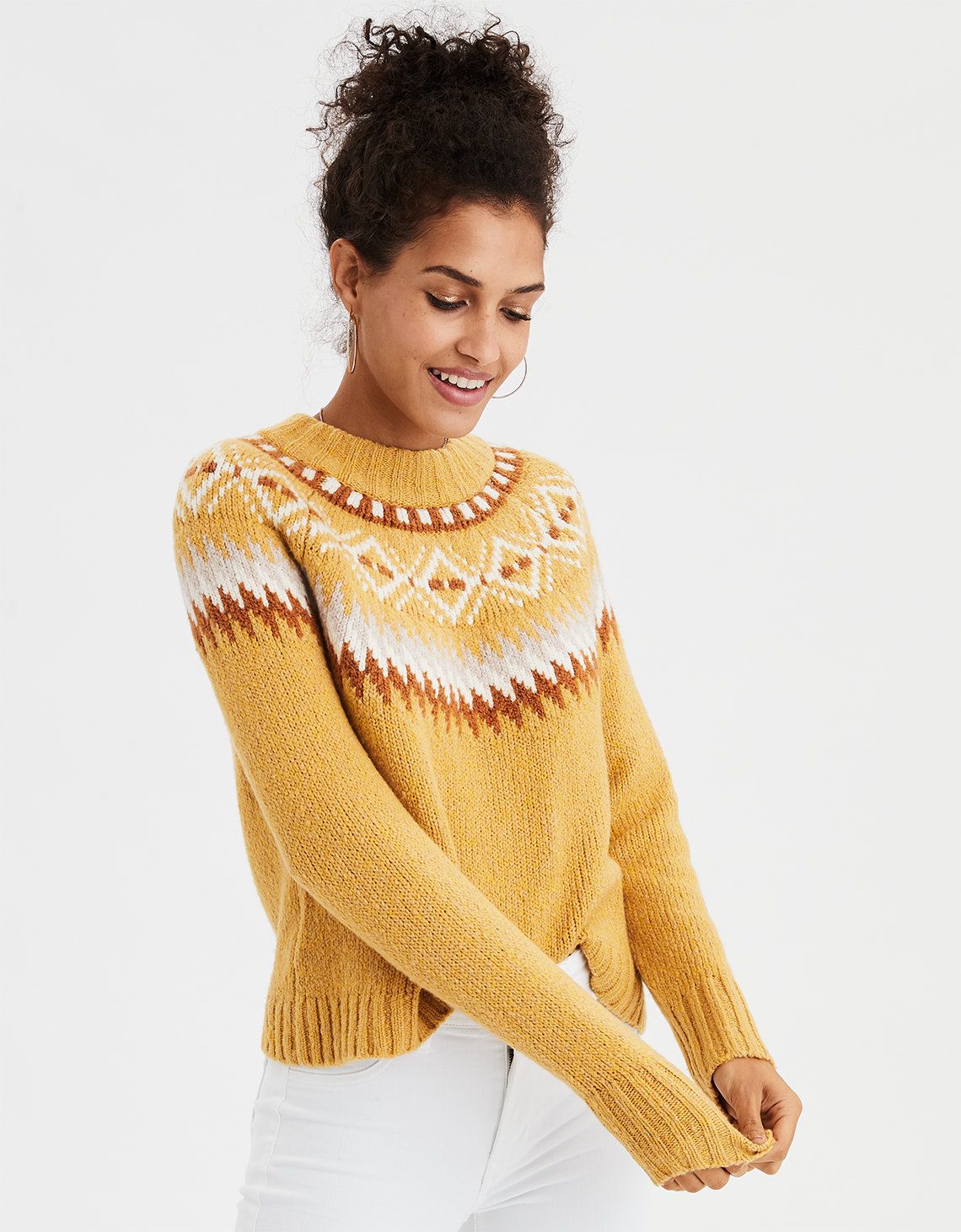 AE Fair Isle Pullover Sweater | American Eagle Outfitters (US & CA)