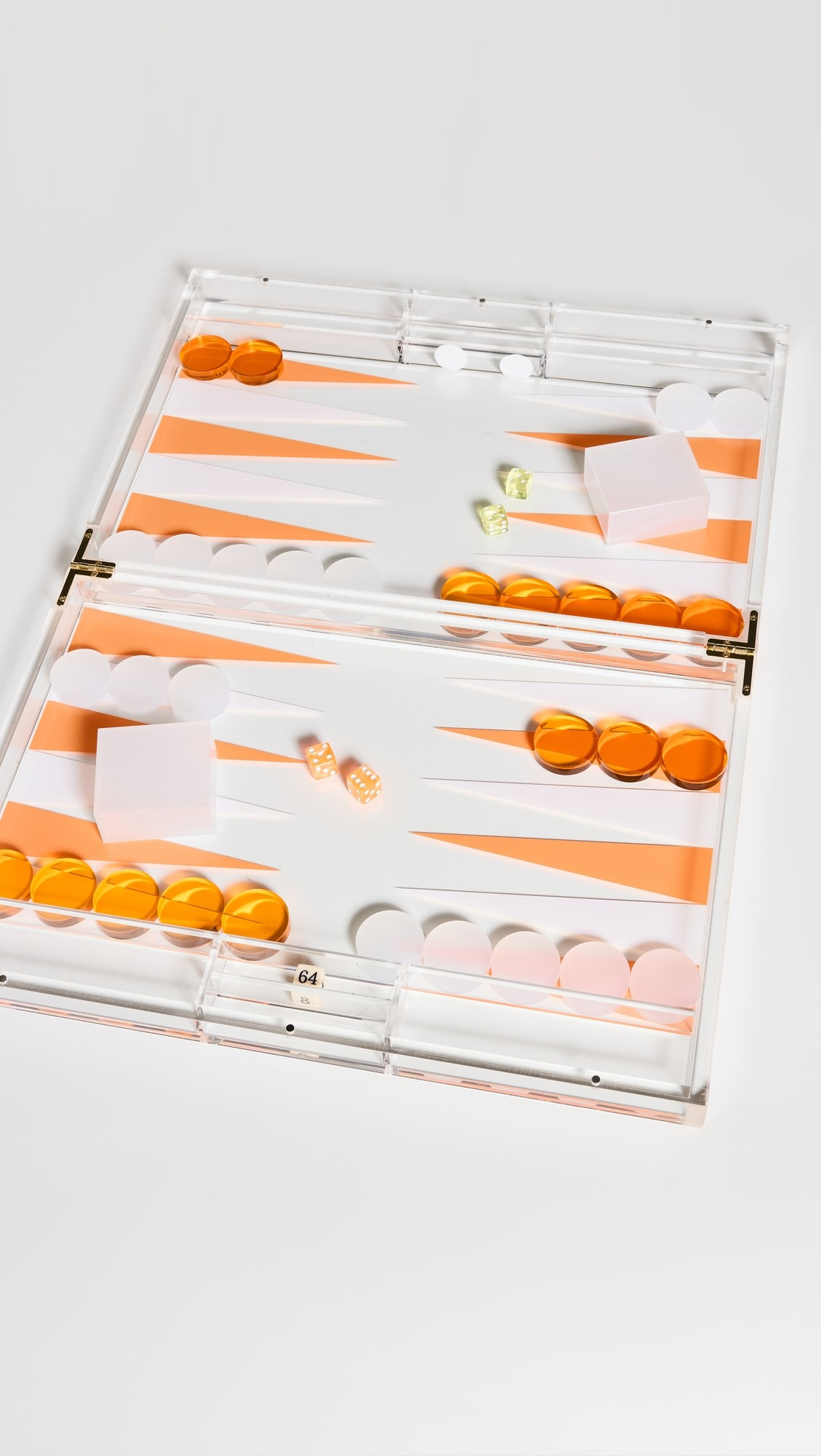 18" Lucite Backgammon Orange Set | Shopbop