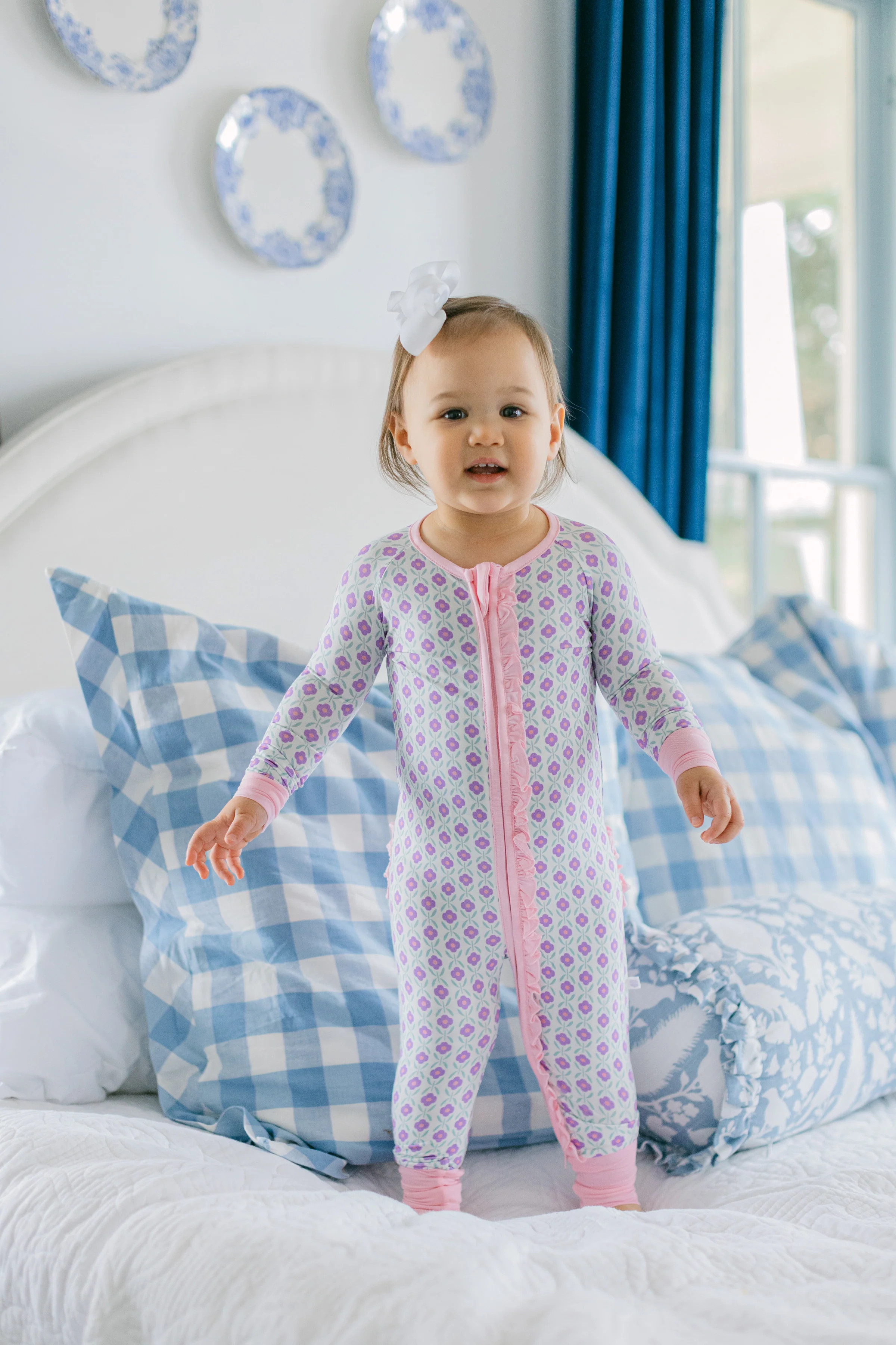 Kayla Premium Ruffle Romper | Poppy Kids Co