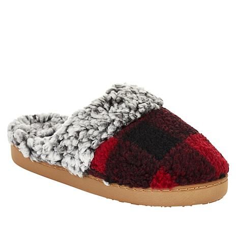 Comfort Code Buffalo Plaid Faux Sherpa-Lined Clog Slipper - 9668327 | HSN | HSN