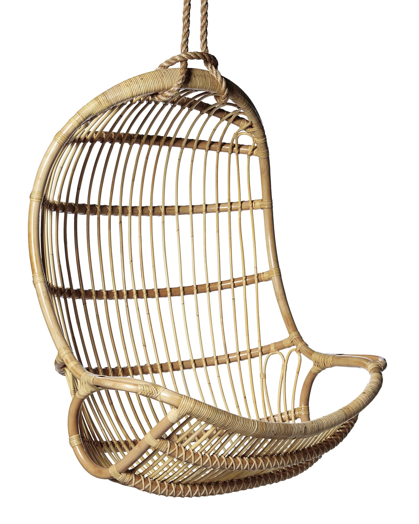 Hanging Rattan Chair | Serena and Lily
