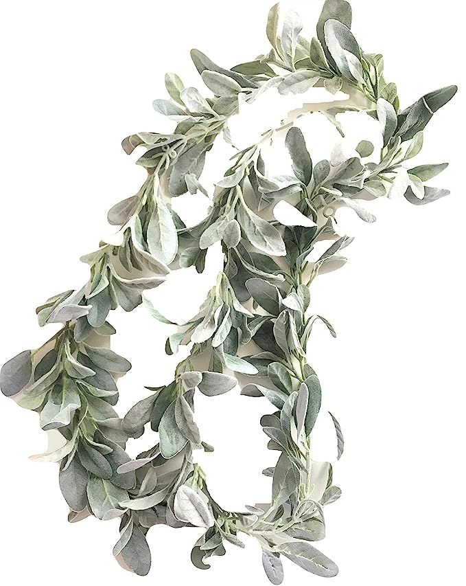 Elegant Blooms & Things Artificial Lamb's Ear Greenery Garland, 6 Ft Long | Amazon (US)