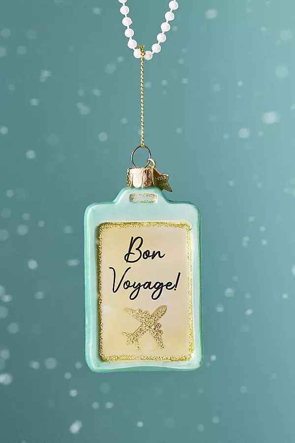 Luggage Tag Ornament | Anthropologie (US)
