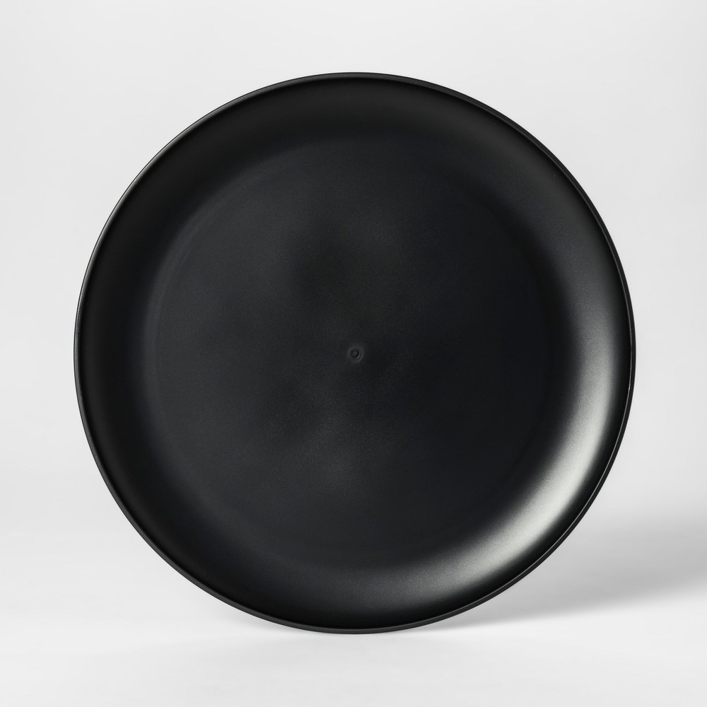 10.5"" Plastic Dinner Plate Black - Room Essentials | Target