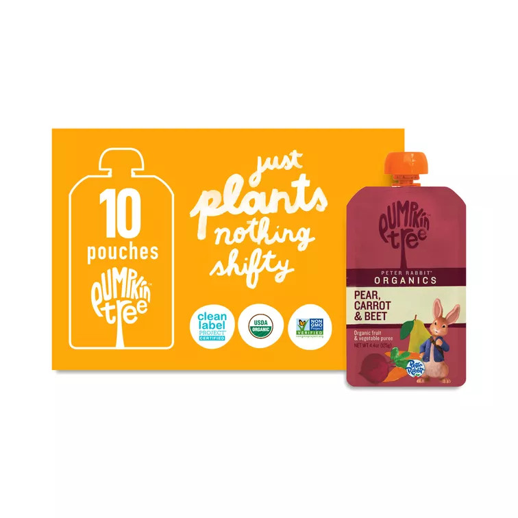 Pumpkin Tree Organics, Pear, Carrot & Beet Pouches | Thrive Market