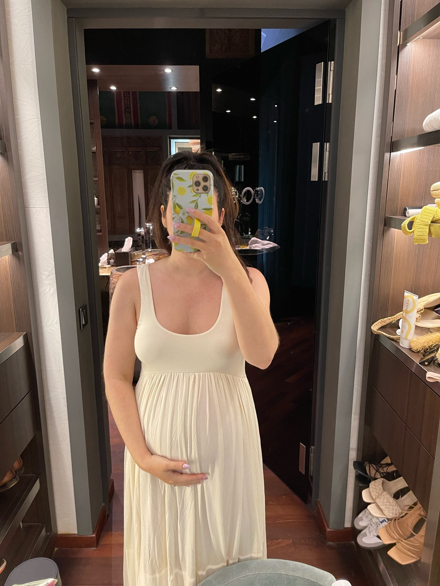 Ivory white maxi dress, soft dress, bump friendly dress, maternity, babydoll dress, midi dress, summer dress, fall dress

#LTKSeasonal #LTKFind #LTKbump