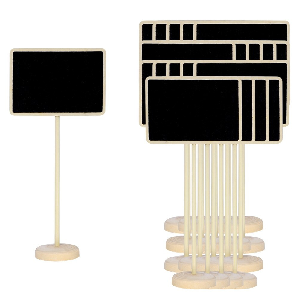 20pcs Wood 3.1x2.2 Inch Mini Chalkboard Sign with Supporter for Wedding Sign - 3.1" x 2.2 | Bed Bath & Beyond