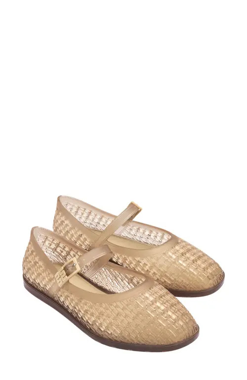 Melissa Harper Mary Jane Jelly Flat in Clear Beige at Nordstrom, Size 5 | Nordstrom