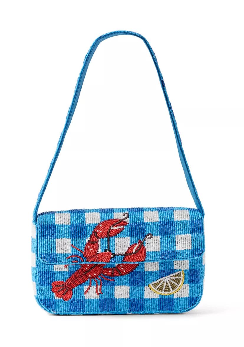 Beaded Lobster Shoulder Bag | Belk